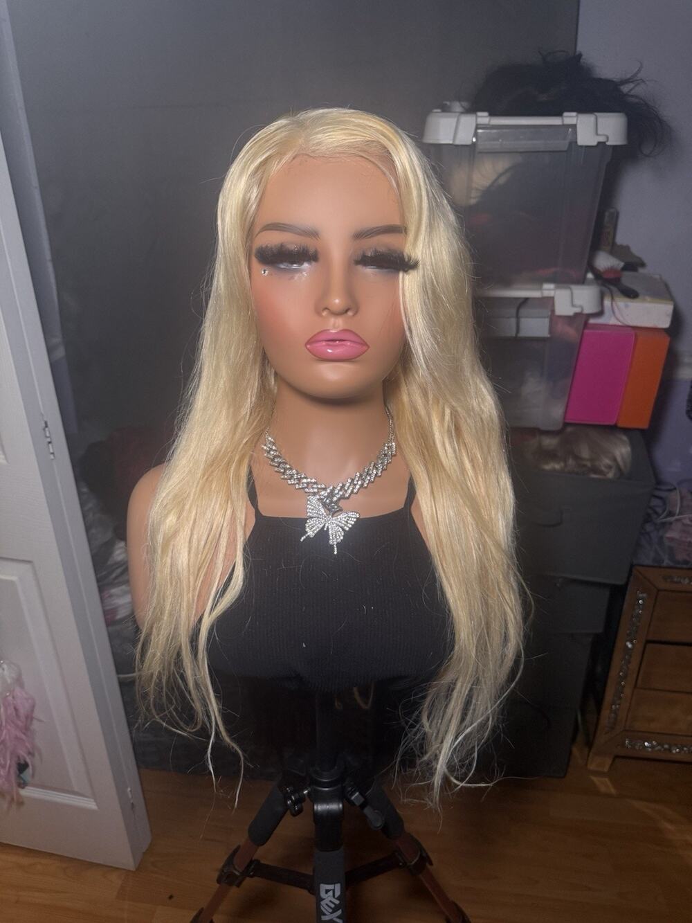 613 Blonde 100% Human Hair Wig 13x4 Lace Front Long